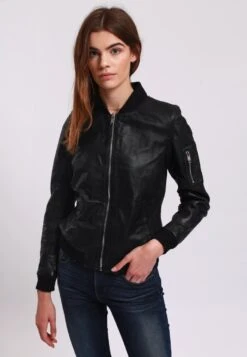 Lee Cooper Blanca - Veste En Cuir - Black