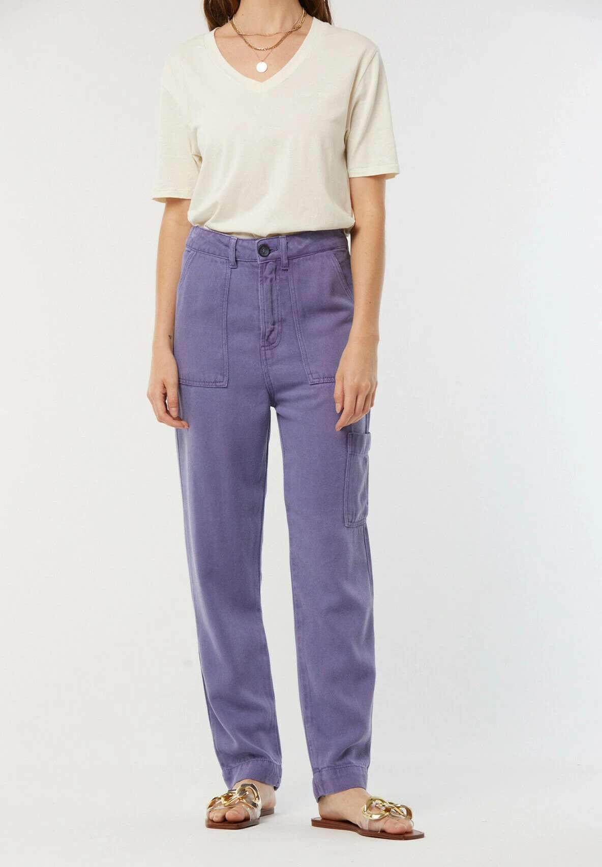 Lee Cooper Gixie - Pantalon Classique - Violet 2 Lee Cooper Gixie - Pantalon Classique - Violet – Image 2