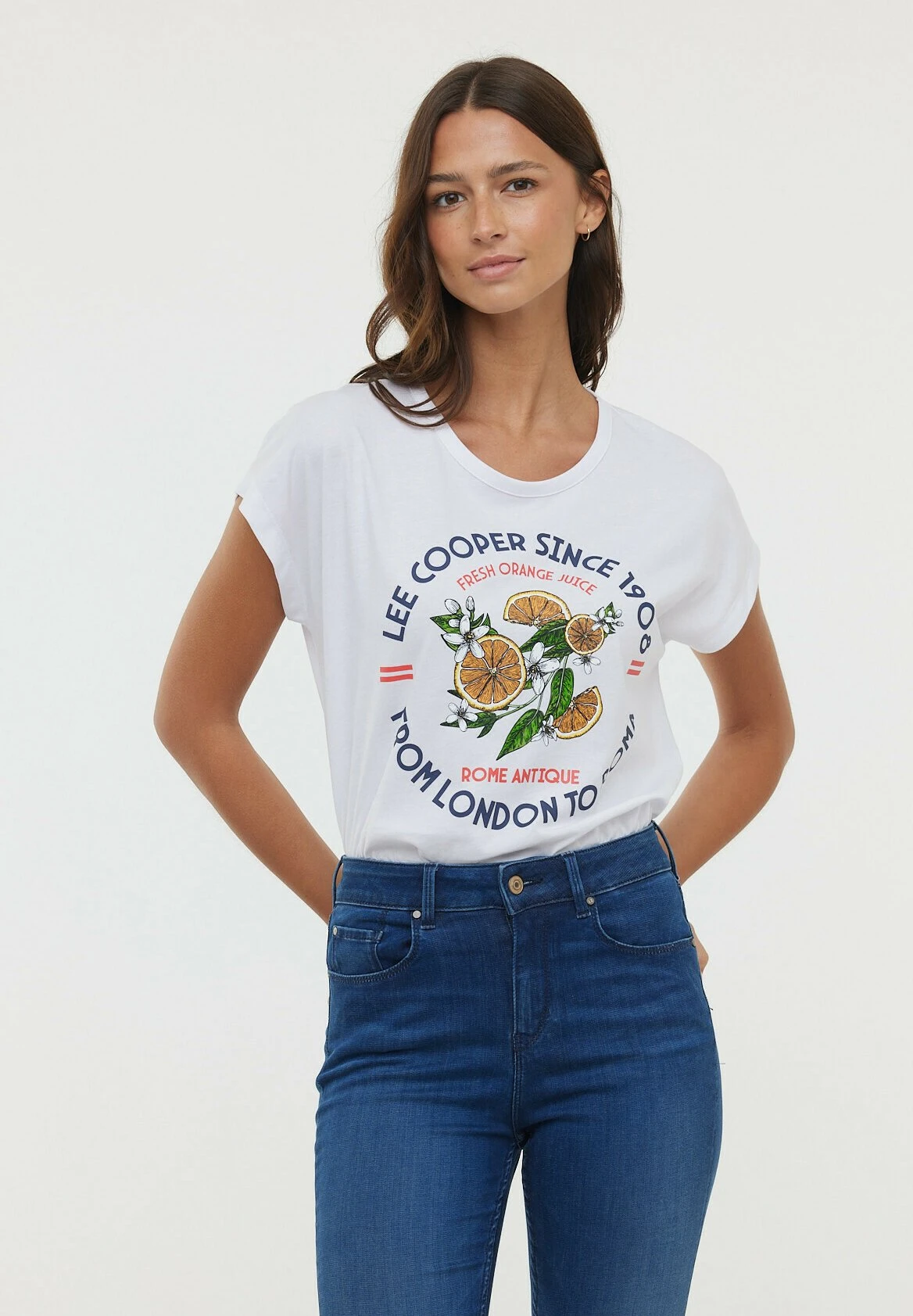 Lee Cooper Azial Mc - T-Shirt Imprimé - Optic White 1 Lee Cooper Azial Mc - T-Shirt Imprimé - Optic White