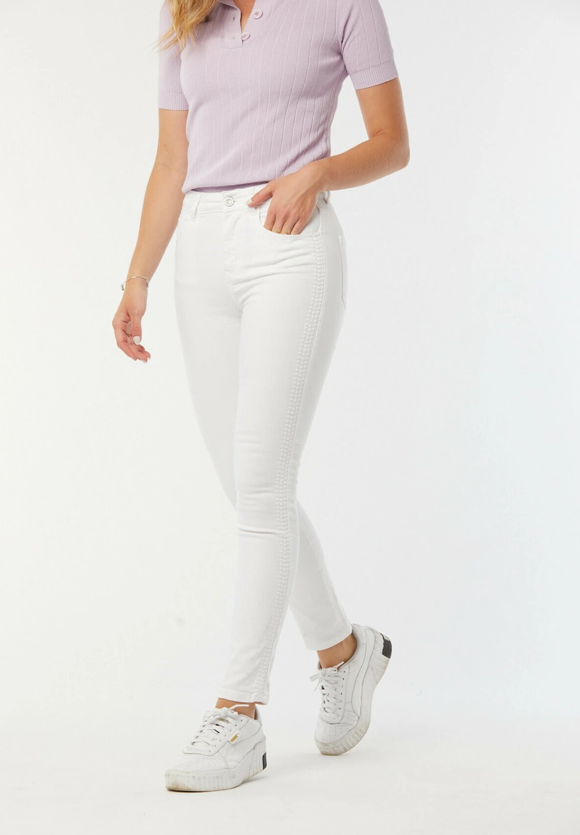 Lee Cooper Lc135 - Jeans Skinny - Blanc 7 Lee Cooper Lc135 - Jeans Skinny - Blanc – Image 7