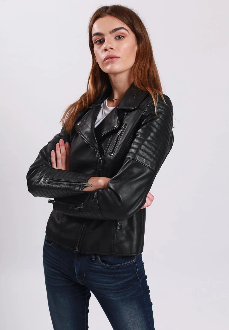 Lee Cooper Berenice - Veste En Cuir - Black 1 Lee Cooper Berenice - Veste En Cuir - Black