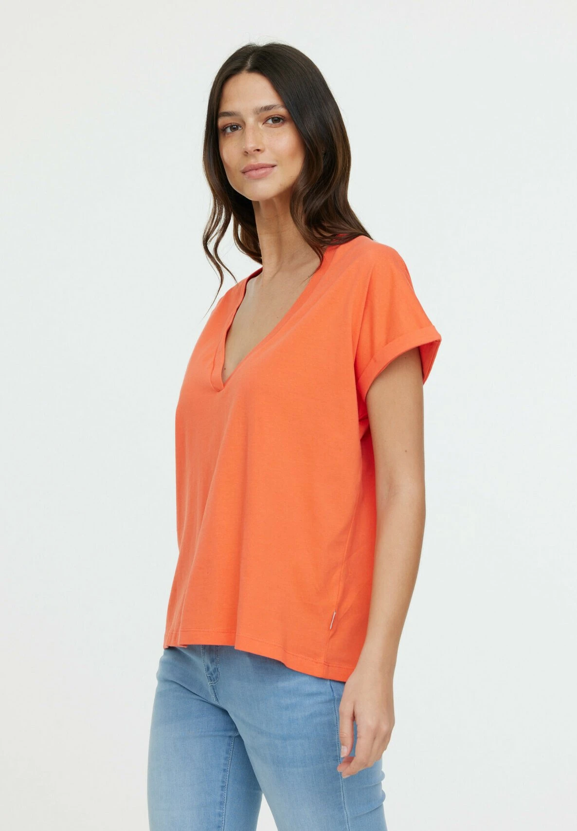 Lee Cooper Alys Mc - T-Shirt Basique - Mandarine 4 Lee Cooper Alys Mc - T-Shirt Basique - Mandarine – Image 4