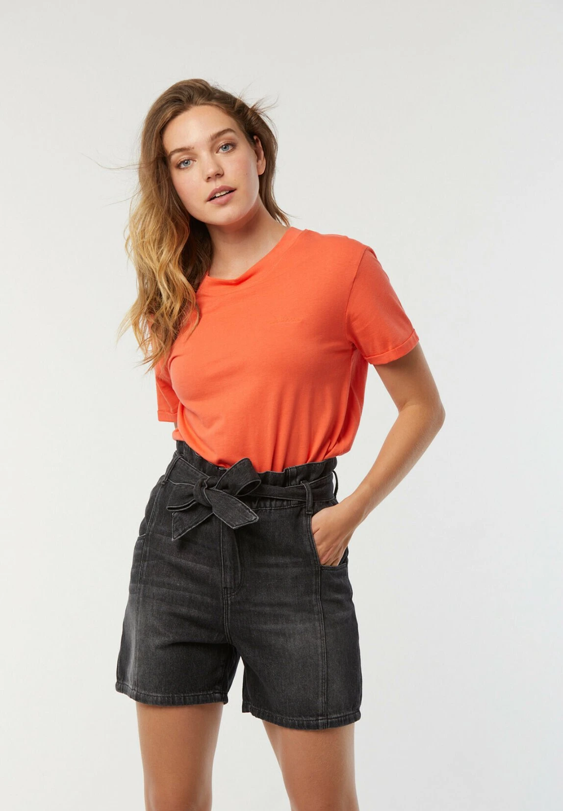 Lee Cooper Aza - T-Shirt Basique - Acide Orange 1 Lee Cooper Aza - T-Shirt Basique - Acide Orange