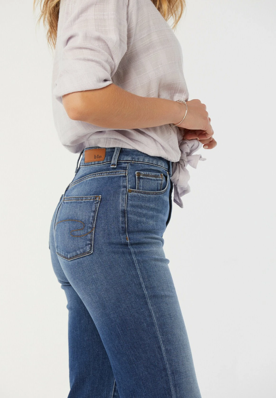 Lee Cooper Jada - Jean Slim - Blue Brushed 4 Lee Cooper Jada - Jean Slim - Blue Brushed – Image 4