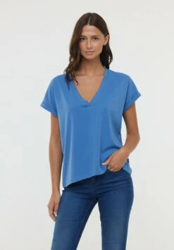 Lee Cooper Alys Mc - T-Shirt Basique - Celadon Blue