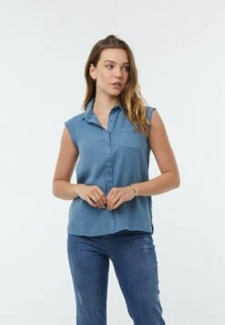 Lee Cooper Day - Chemisier - Grey Blue -Lee Cooper Magasin 7bde4cfea01a4ee8ba96d710ac1fb959