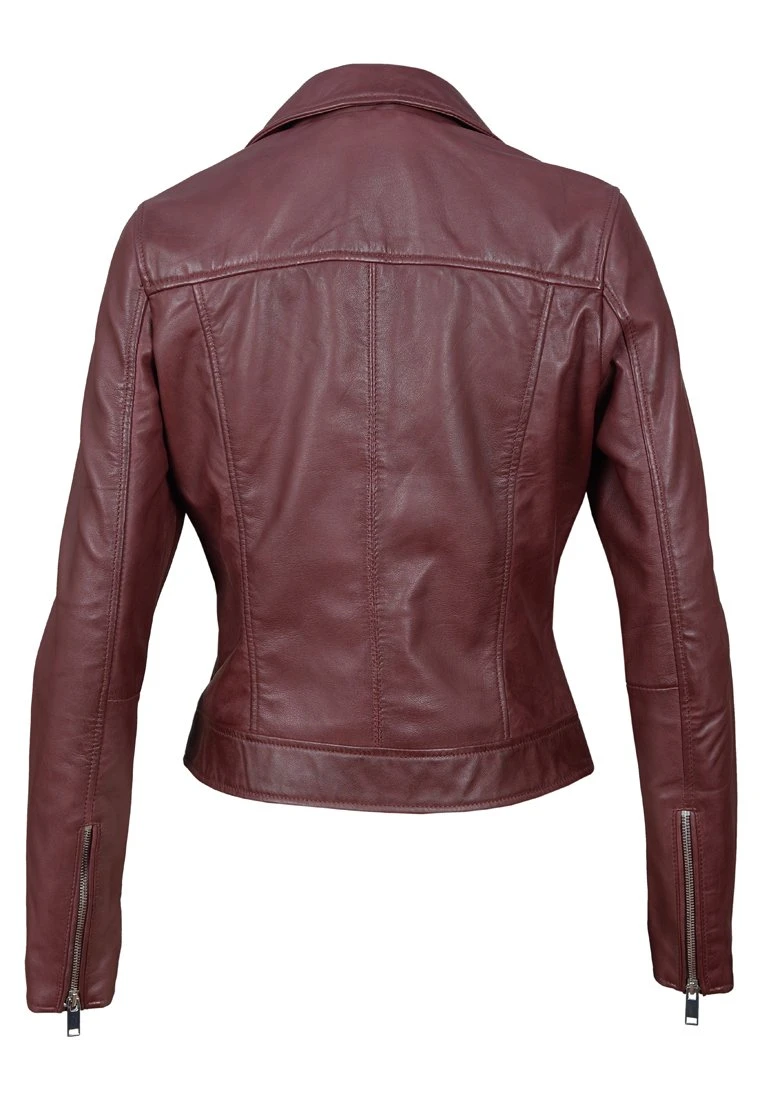Lee Cooper Veste En Cuir - Oxblood 2 Lee Cooper Veste En Cuir - Oxblood – Image 2