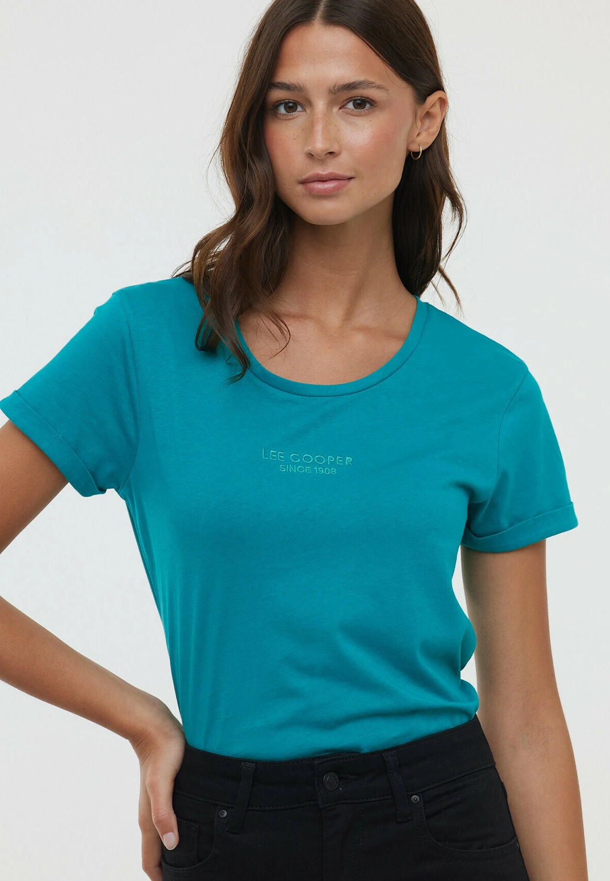 Lee Cooper T-Shirt Basique - Glossy Green 4 Lee Cooper T-Shirt Basique - Glossy Green – Image 4