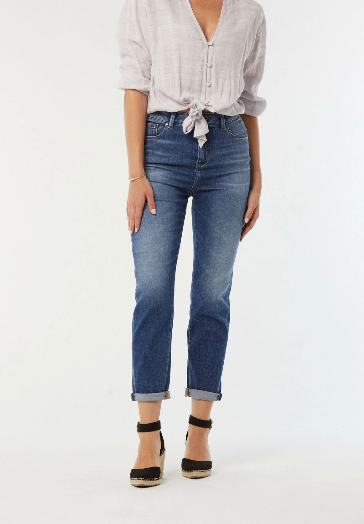 Lee Cooper Jada - Jean Slim - Blue Brushed 1 Lee Cooper Jada - Jean Slim - Blue Brushed