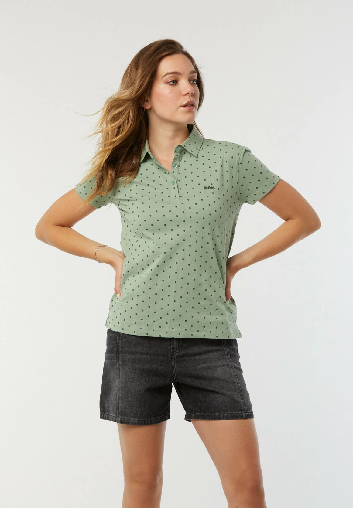 Lee Cooper Bea - Polo - Vert Celadon 4 Lee Cooper Bea - Polo - Vert Celadon – Image 4