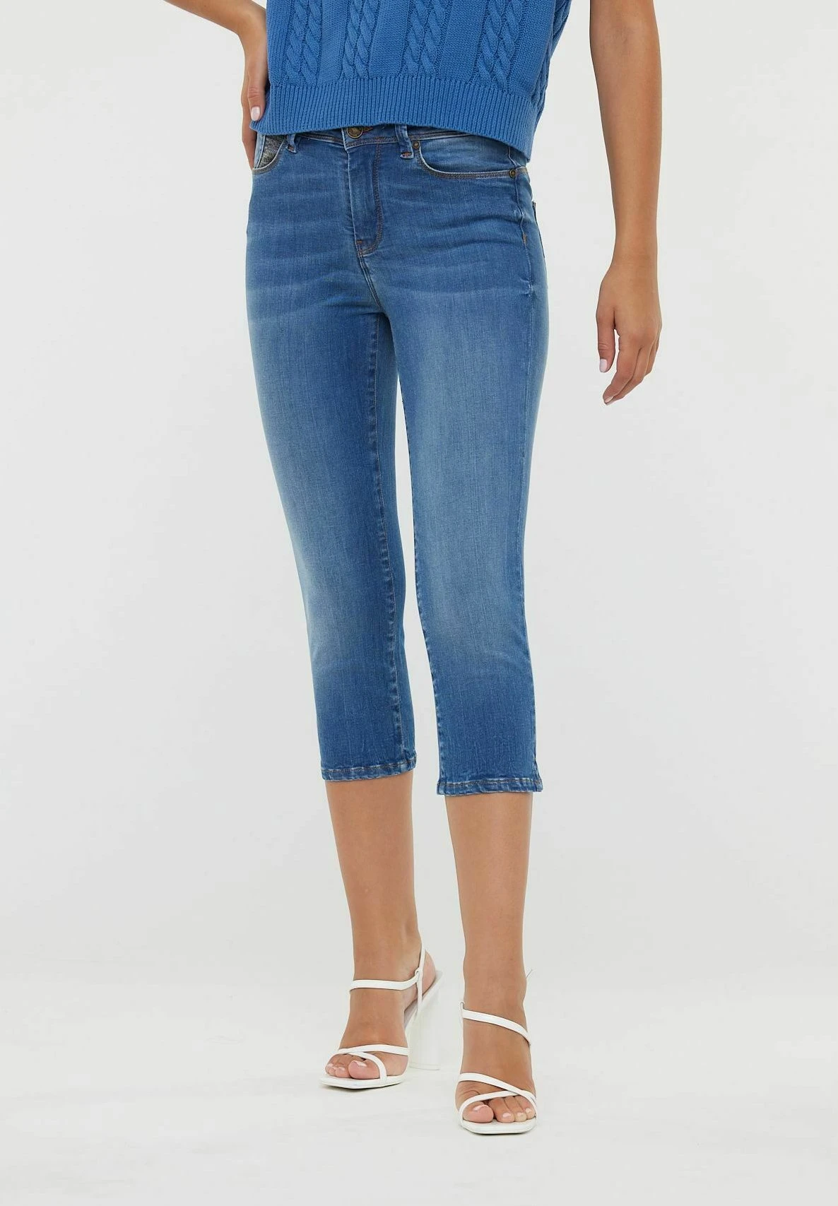 Lee Cooper Jalina - Jean Slim - Medium Bright Blue 4 Lee Cooper Jalina - Jean Slim - Medium Bright Blue – Image 4