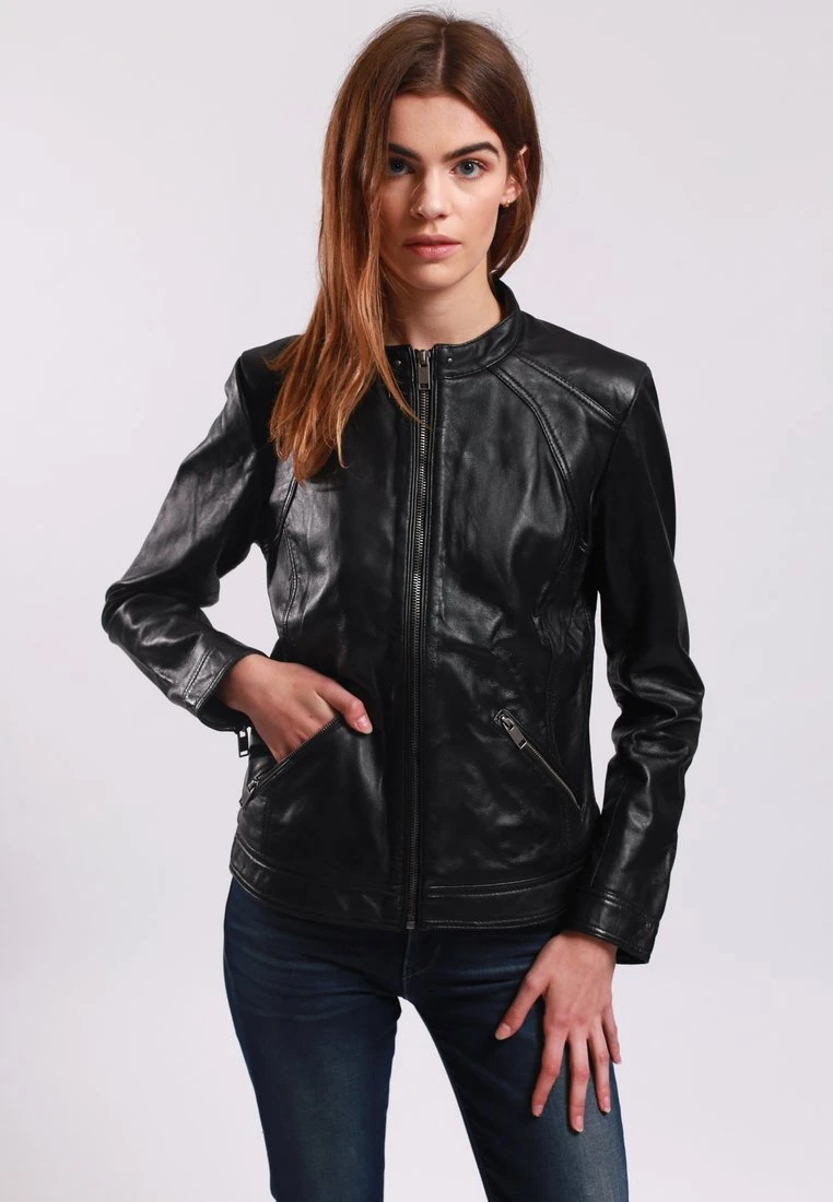 Lee Cooper Brianne - Veste En Cuir - Black 1 Lee Cooper Brianne - Veste En Cuir - Black