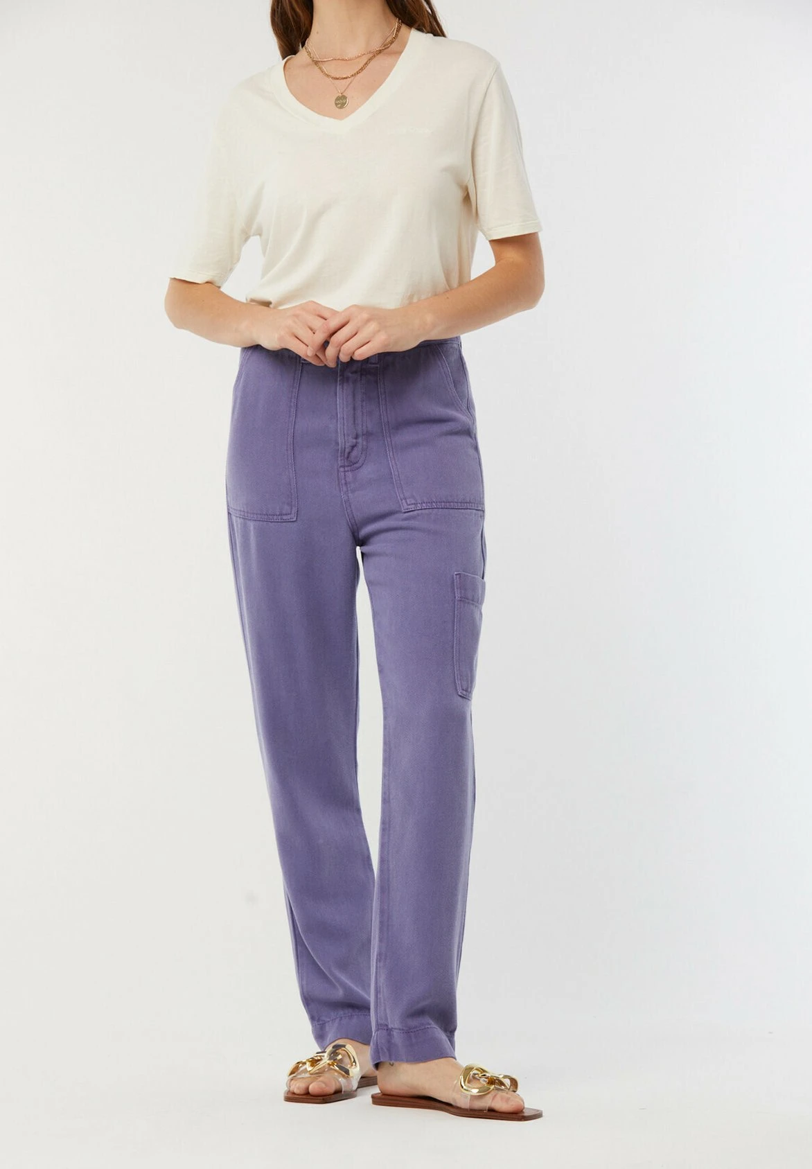 Lee Cooper Gixie - Pantalon Classique - Violet 7 Lee Cooper Gixie - Pantalon Classique - Violet – Image 7