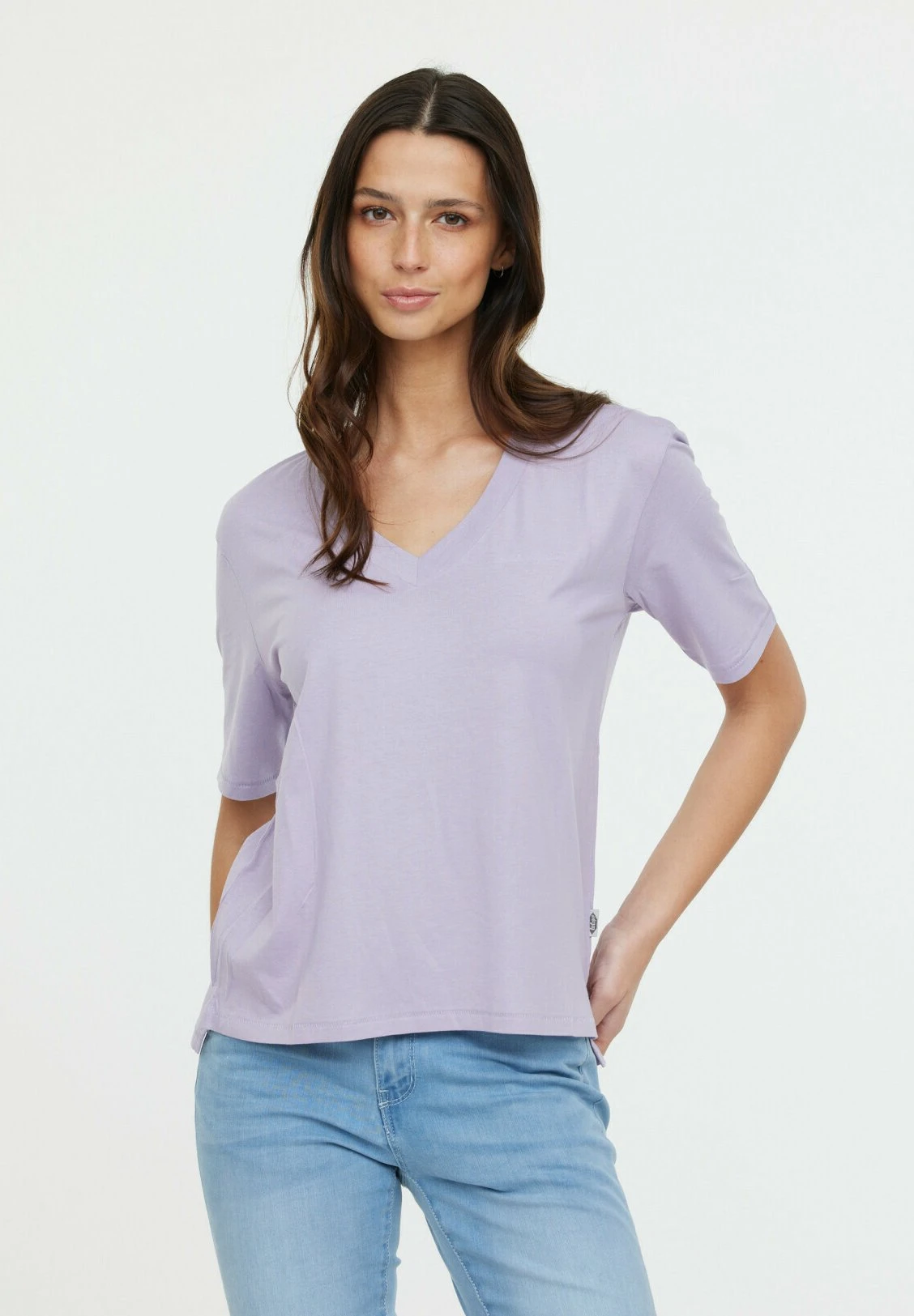 Lee Cooper Adou - T-Shirt Basique - Mauve 1 Lee Cooper Adou - T-Shirt Basique - Mauve