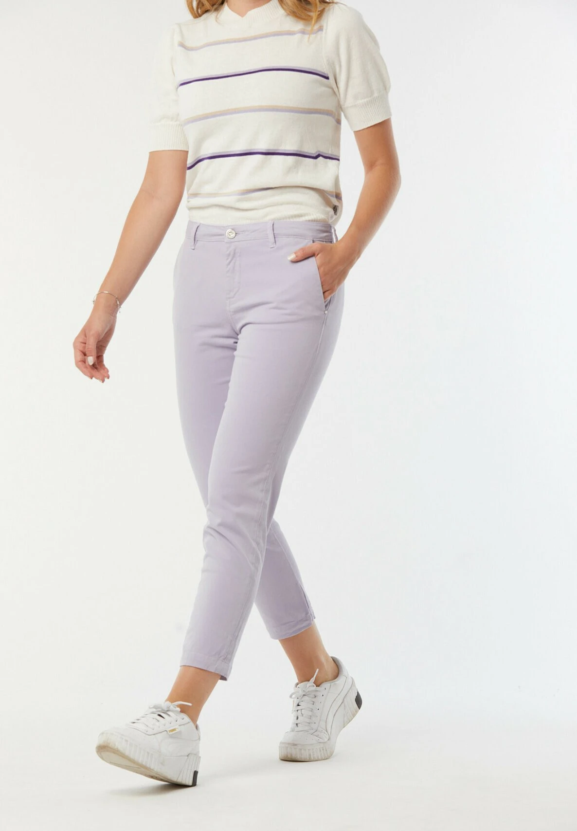 Lee Cooper Jemila - Pantalon Classique - Mauve 6 Lee Cooper Jemila - Pantalon Classique - Mauve – Image 6