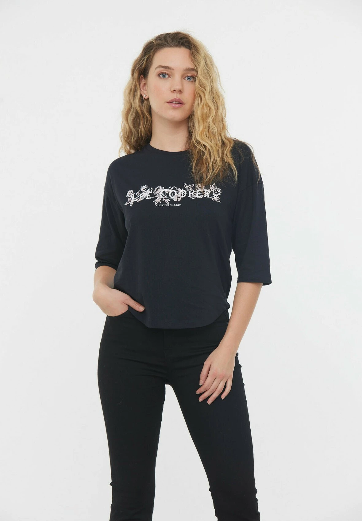 Lee Cooper Amille - T-Shirt Imprimé - Noir 1 Lee Cooper Amille - T-Shirt Imprimé - Noir