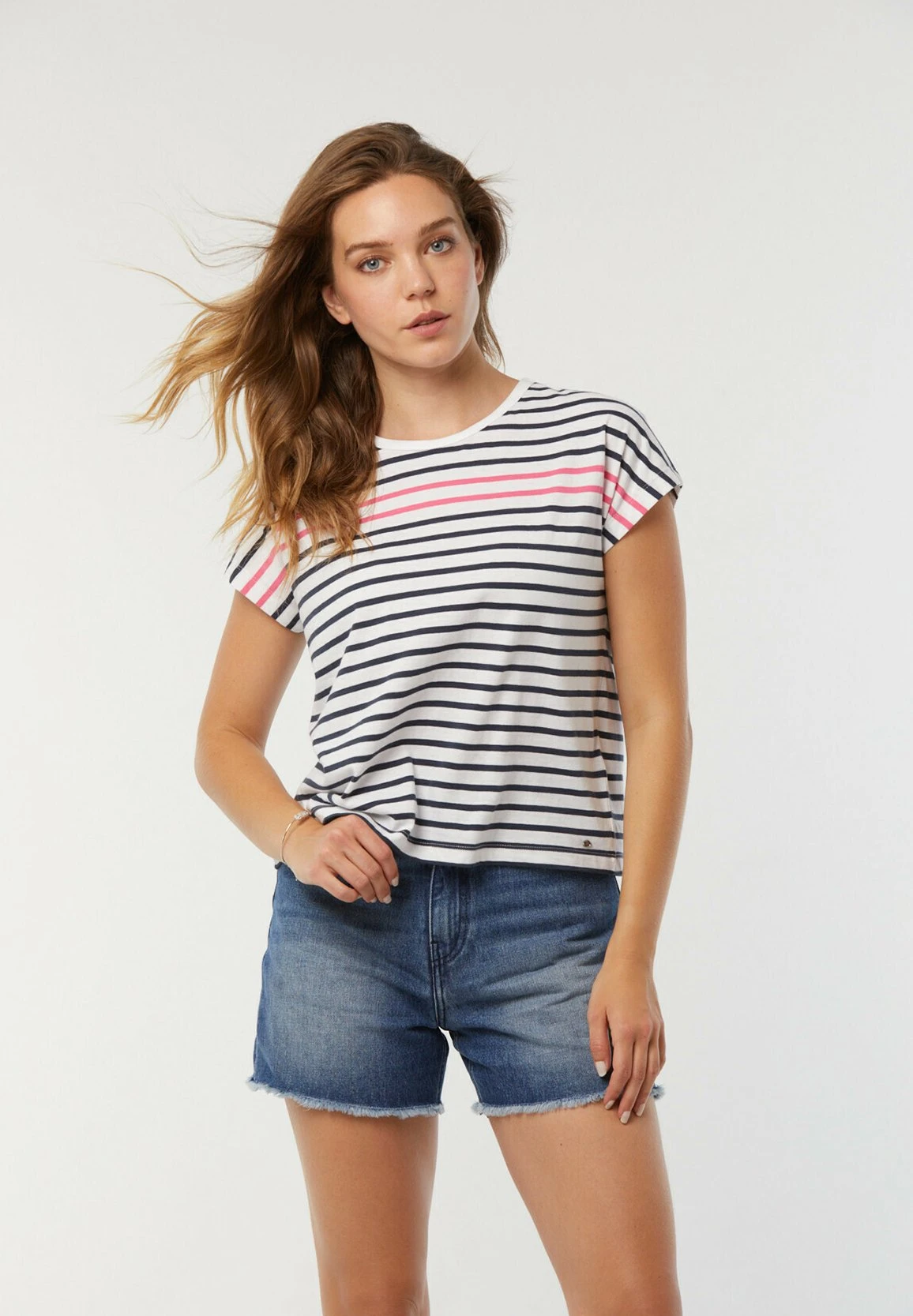 Lee Cooper Arra - T-Shirt Imprimé - Encre Et Fushia 1 Lee Cooper Arra - T-Shirt Imprimé - Encre Et Fushia
