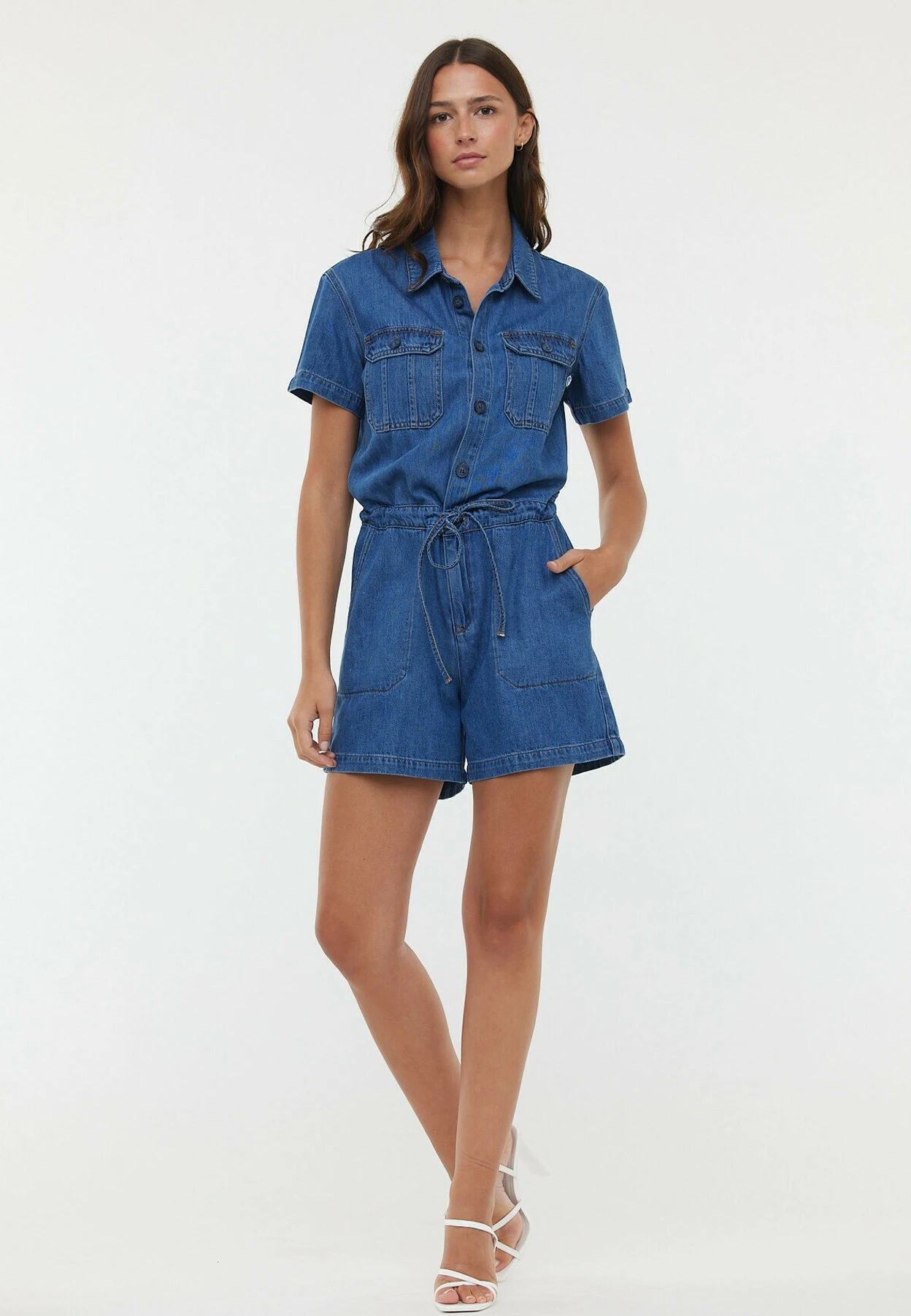 Lee Cooper Tuxie - Combinaison - Medium Blue Brushed 2 Lee Cooper Tuxie - Combinaison - Medium Blue Brushed – Image 2