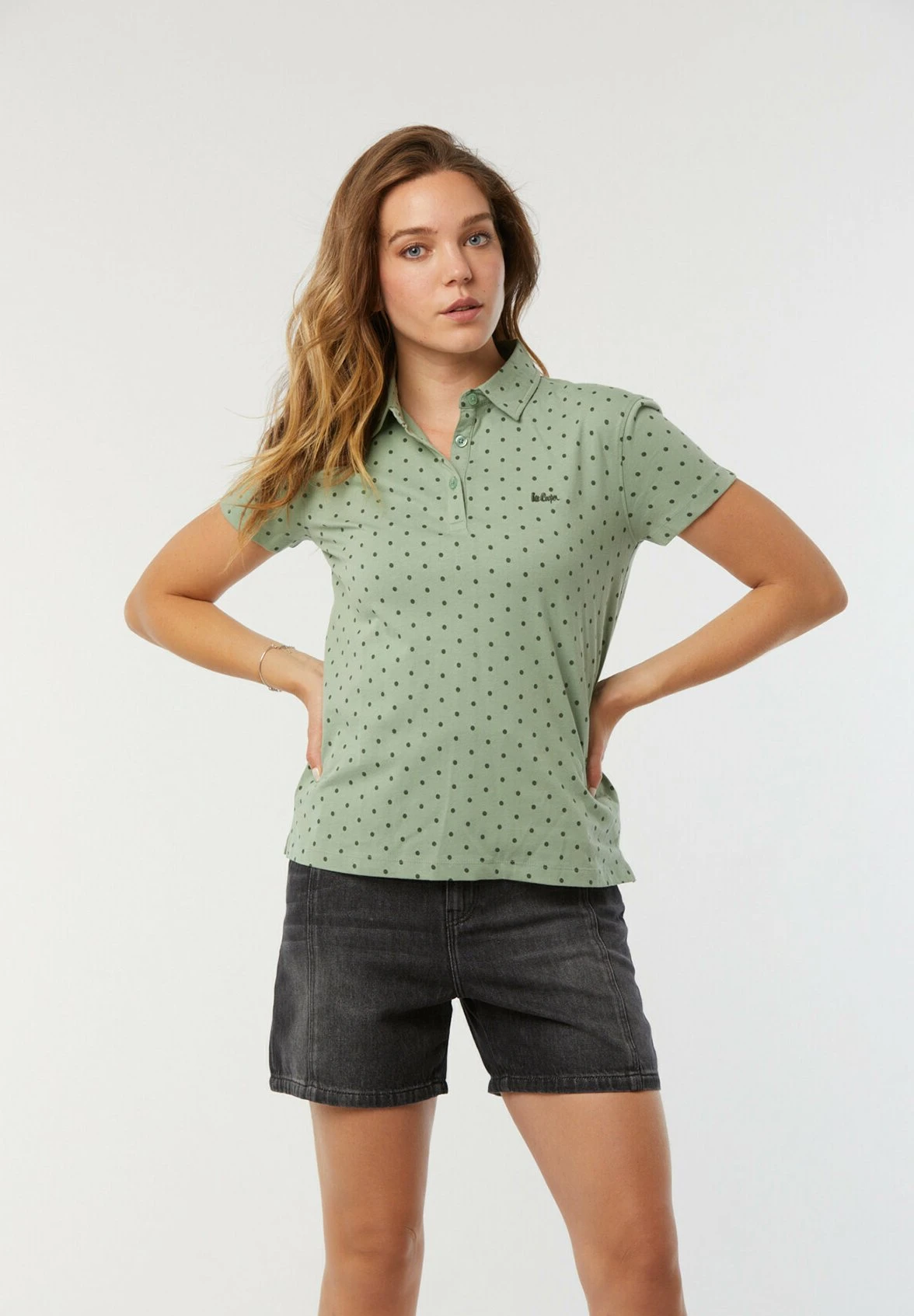 Lee Cooper Bea - Polo - Vert Celadon 1 Lee Cooper Bea - Polo - Vert Celadon