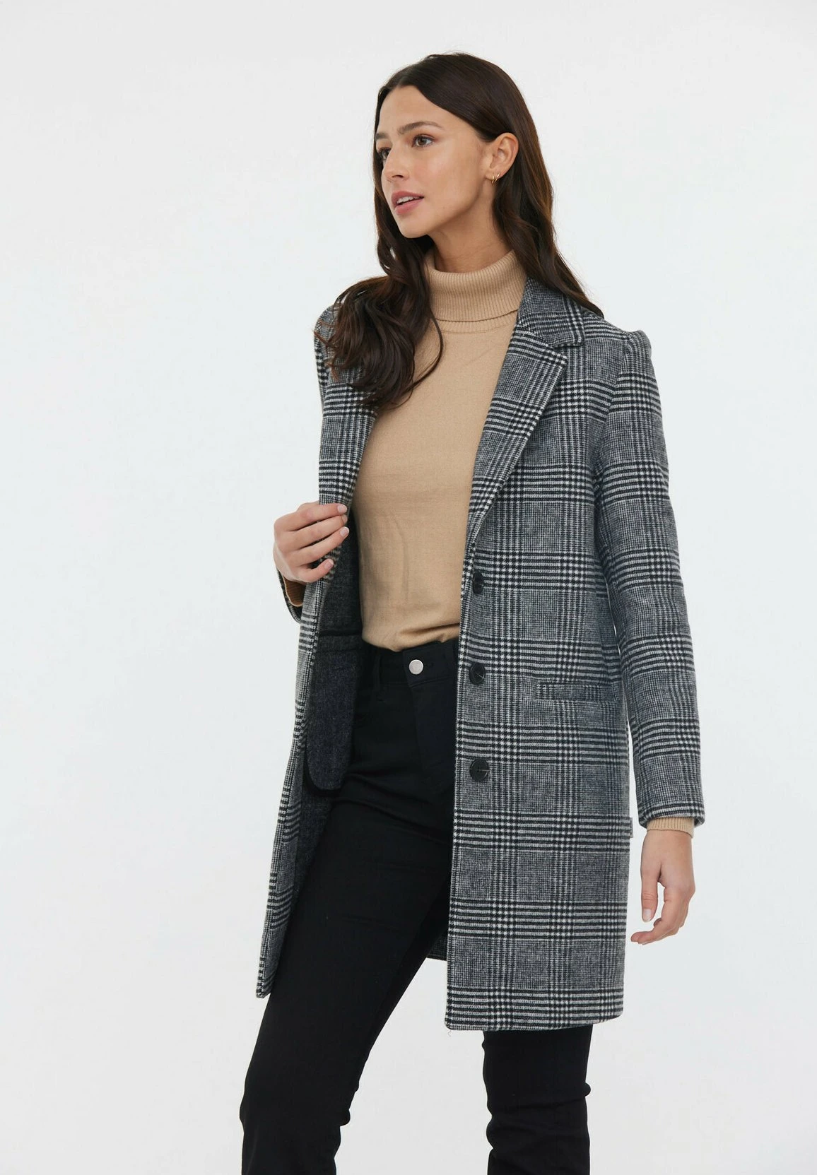 Lee Cooper Fida - Manteau Court - Noir/Blanc 6 Lee Cooper Fida - Manteau Court - Noir/Blanc – Image 6