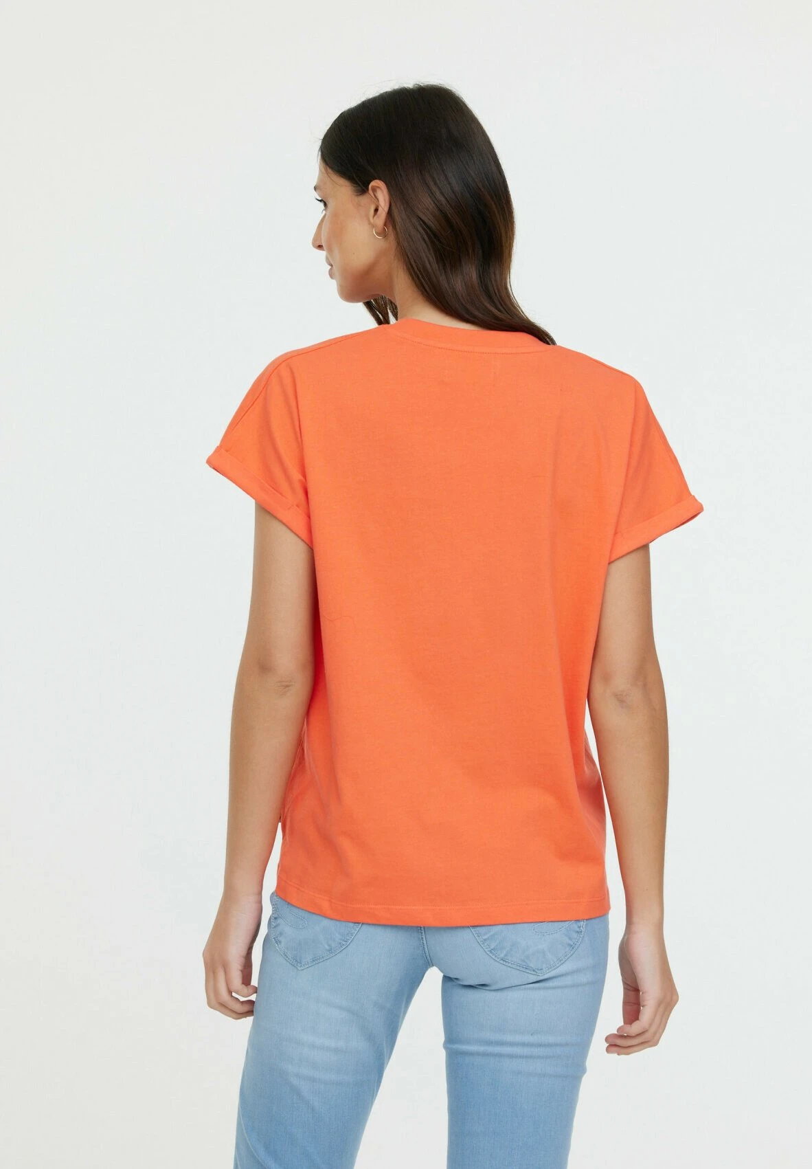Lee Cooper Alys Mc - T-Shirt Basique - Mandarine 2 Lee Cooper Alys Mc - T-Shirt Basique - Mandarine – Image 2